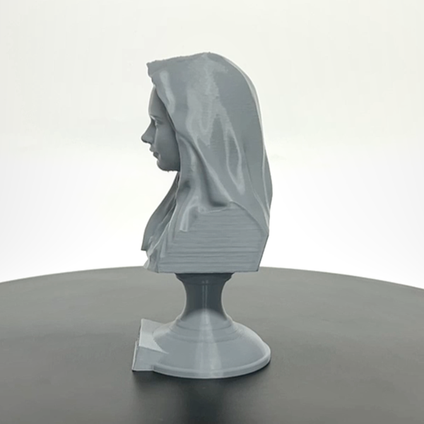 Saint Mary, Mother of God and Queen of Heaven Sculpture Bust on Pedestal