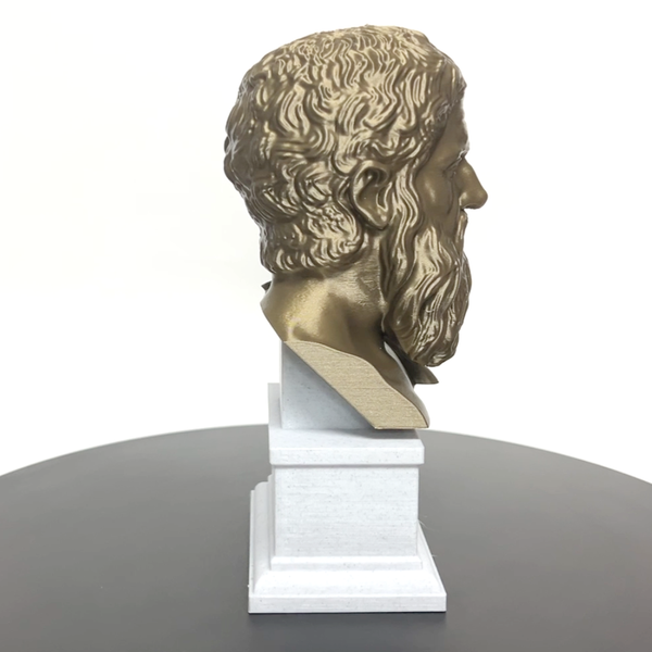 Plato Athenian Philosopher Sculpture Bust on Box Plinth