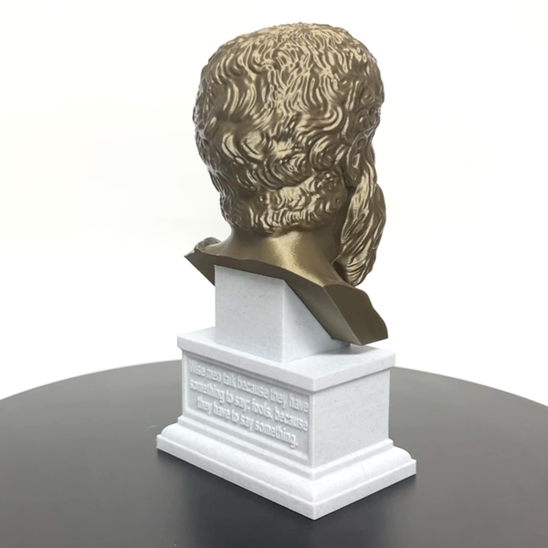 Plato Athenian Philosopher Sculpture Bust on Box Plinth