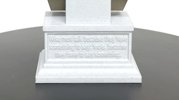 Plato Athenian Philosopher Sculpture Bust on Box Plinth