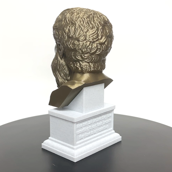 Plato Athenian Philosopher Sculpture Bust on Box Plinth