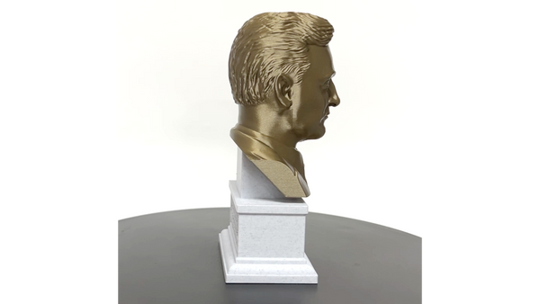 F Scott Fitzgerald, Famous American Writer, Sculpture Bust on Box Plinth