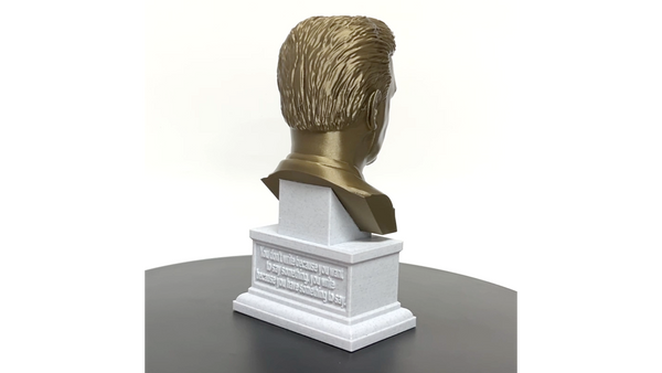 F Scott Fitzgerald, Famous American Writer, Sculpture Bust on Box Plinth