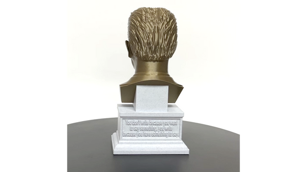 F Scott Fitzgerald, Famous American Writer, Sculpture Bust on Box Plinth