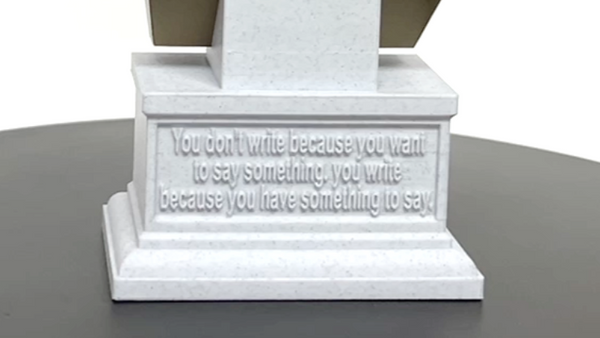 F Scott Fitzgerald, Famous American Writer, Sculpture Bust on Box Plinth