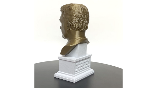 F Scott Fitzgerald, Famous American Writer, Sculpture Bust on Box Plinth