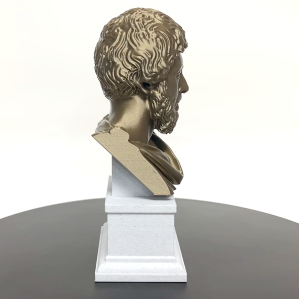 Marcus Aurelius Roman Emperor and Philosopher Sculpture Bust on Box Plinth