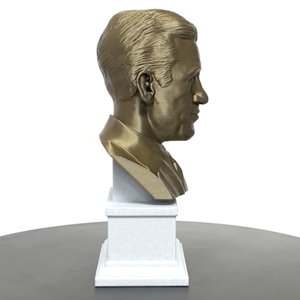 JD Salinger, Famous American Writer, Sculpture Bust on Box Plinth