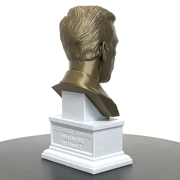 JD Salinger, Famous American Writer, Sculpture Bust on Box Plinth