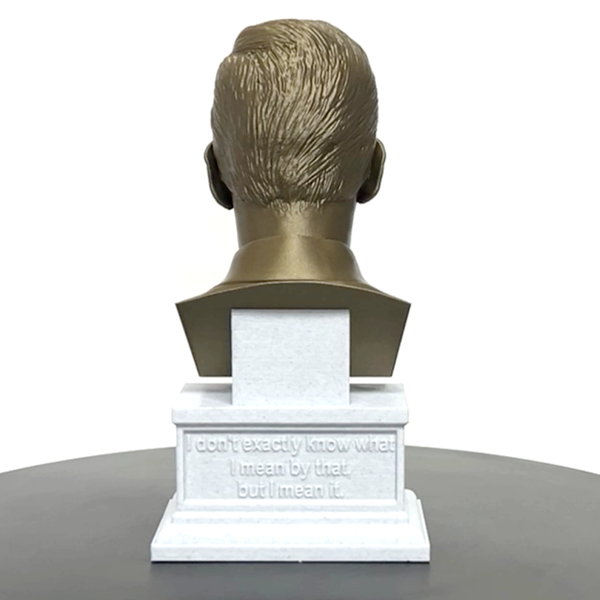 JD Salinger, Famous American Writer, Sculpture Bust on Box Plinth