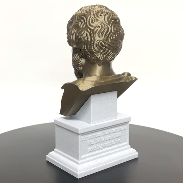 Marcus Aurelius Roman Emperor and Philosopher Sculpture Bust on Box Plinth
