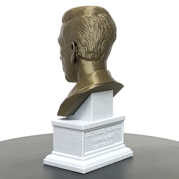 JD Salinger, Famous American Writer, Sculpture Bust on Box Plinth