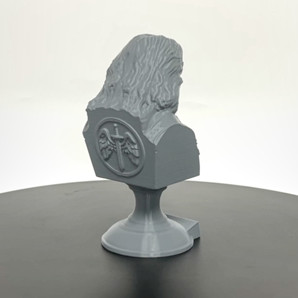 Saint Michael the Archangel, Defender of Heaven and Leader of God’s Armies Sculpture Bust on Pedestal