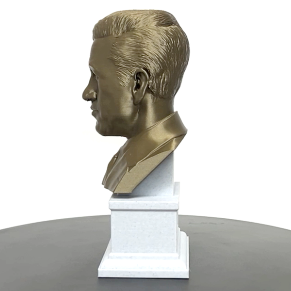 JD Salinger, Famous American Writer, Sculpture Bust on Box Plinth