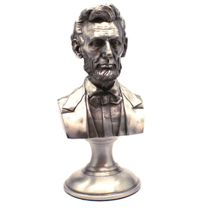 Abraham Lincoln Limited Edition 5 inch Pewter Bust on Pedestal