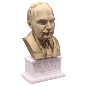 Carl Jung Famous Swiss Psychoanalyst Sculpture Bust on Box Plinth