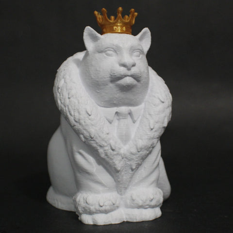 Cat King Replica from the Grave of Manfred Deix in Vienna