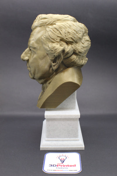 Georg Ohm Famous German Physicist and Mathematician Sculpture Bust on Box Plinth