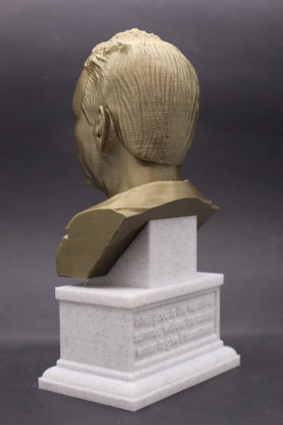 John Steinbeck, Famous American Author, Sculpture Bust on Box Plinth