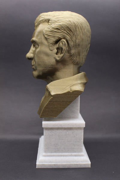 Jack Kerouac, Famous American Novelist, Sculpture Bust on Box Plinth