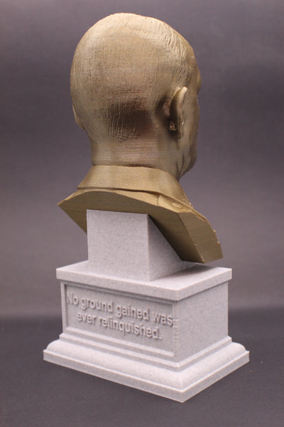 Matthew B Ridgeway Legendary US Army General Sculpture Bust on Box Plinth
