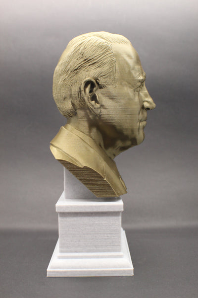 Joe Biden, 46th US President, Sculpture Bust on Box Plinth