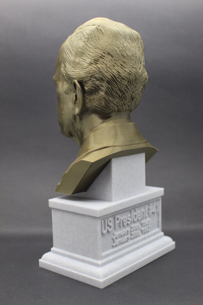 George HW Bush, 41st US President, Sculpture Bust on Box Plinth