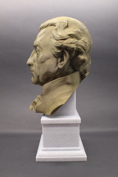 James Monroe, 5th US President, Sculpture Bust on Box Plinth