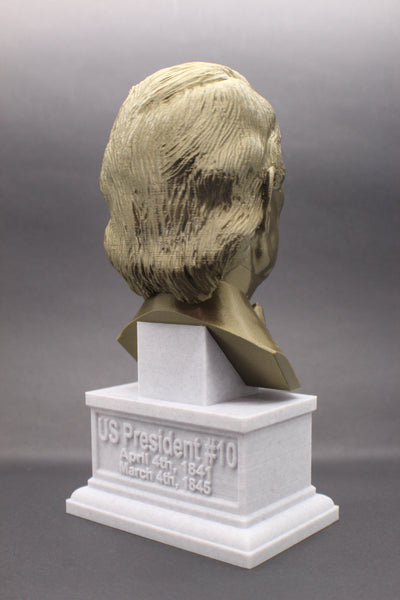 John Tyler, 10th US President, Sculpture Bust on Box Plinth