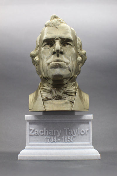 Zachary Taylor, 12th US President, Sculpture Bust on Box Plinth