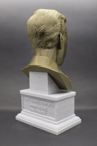 JD Salinger, Famous American Writer, Sculpture Bust on Box Plinth