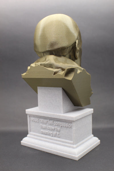 Thomas Aquinas Italian Theologian and Philosopher Sculpture Bust on Box Plinth