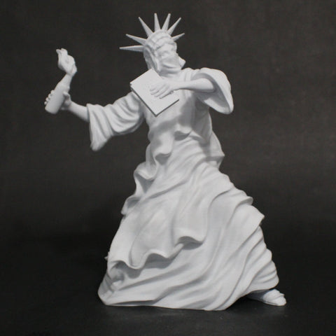Rioting Liberty Statue of Liberty Parody Original Artwork