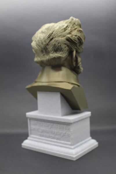 Arthur Schopenhauer German Philosopher Sculpture Bust on Box Plinth