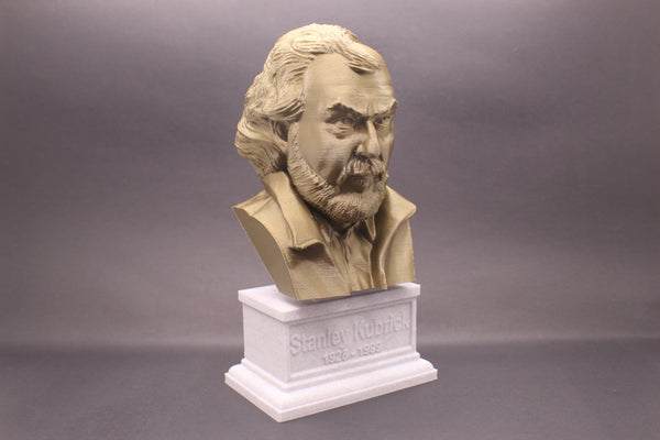 Stanley Kubrick, American Film Director, Sculpture Bust on Box Plinth