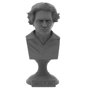 Manly Palmer Hall Canadian Author Sculpture Bust on Pedestal