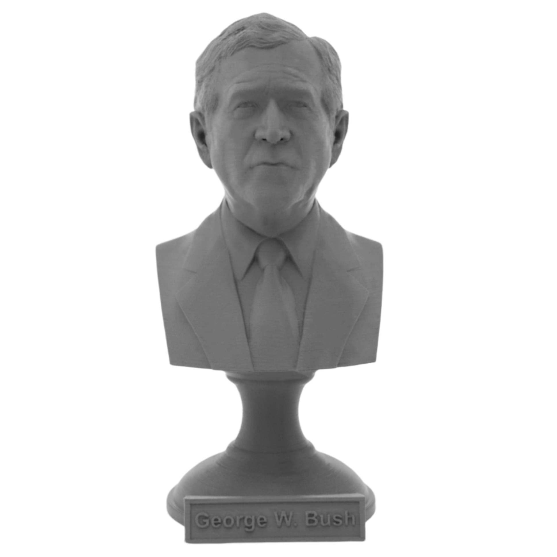 George W. Bush, 43rd US President, Sculpture Bust on Pedestal