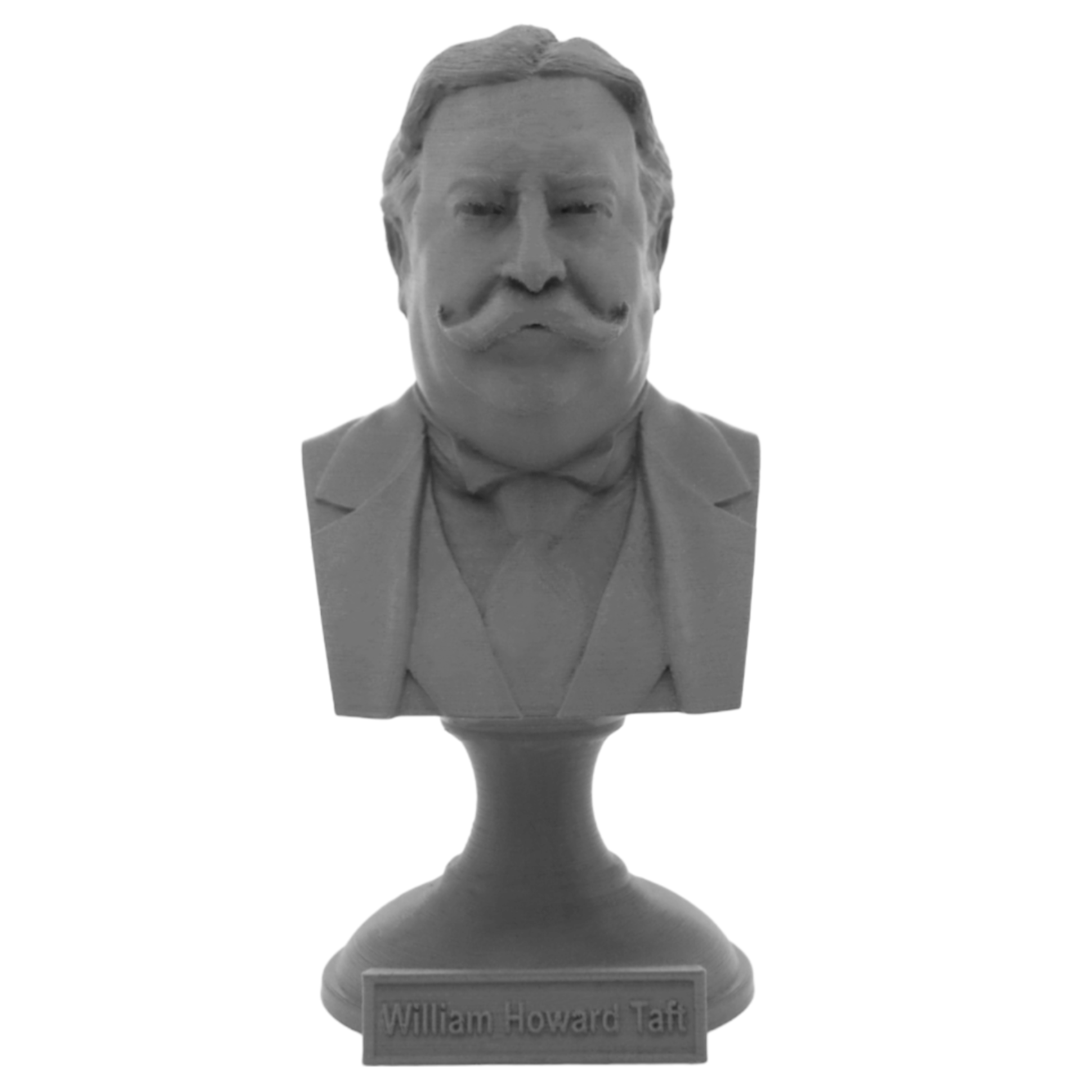 William Howard Taft, 27th US President, Sculpture Bust on Pedestal
