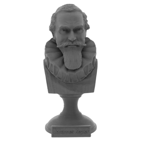 Johannes Kepler German Astronomer Sculpture Bust on Pedestal