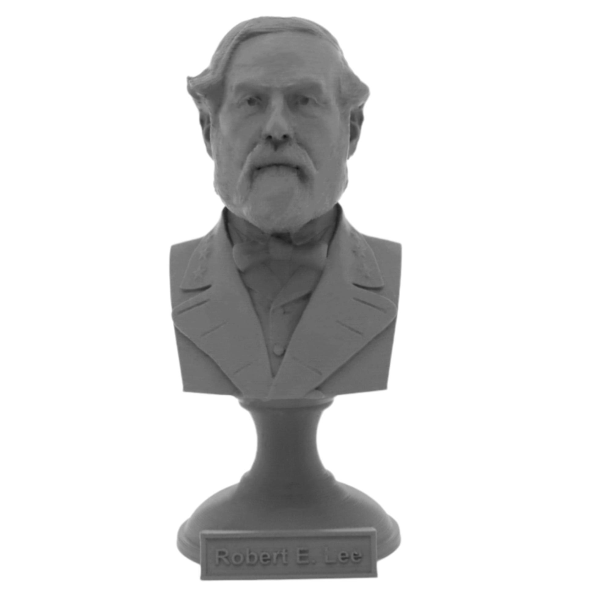 Robert E Lee American Civil War General Sculpture Bust on Pedestal