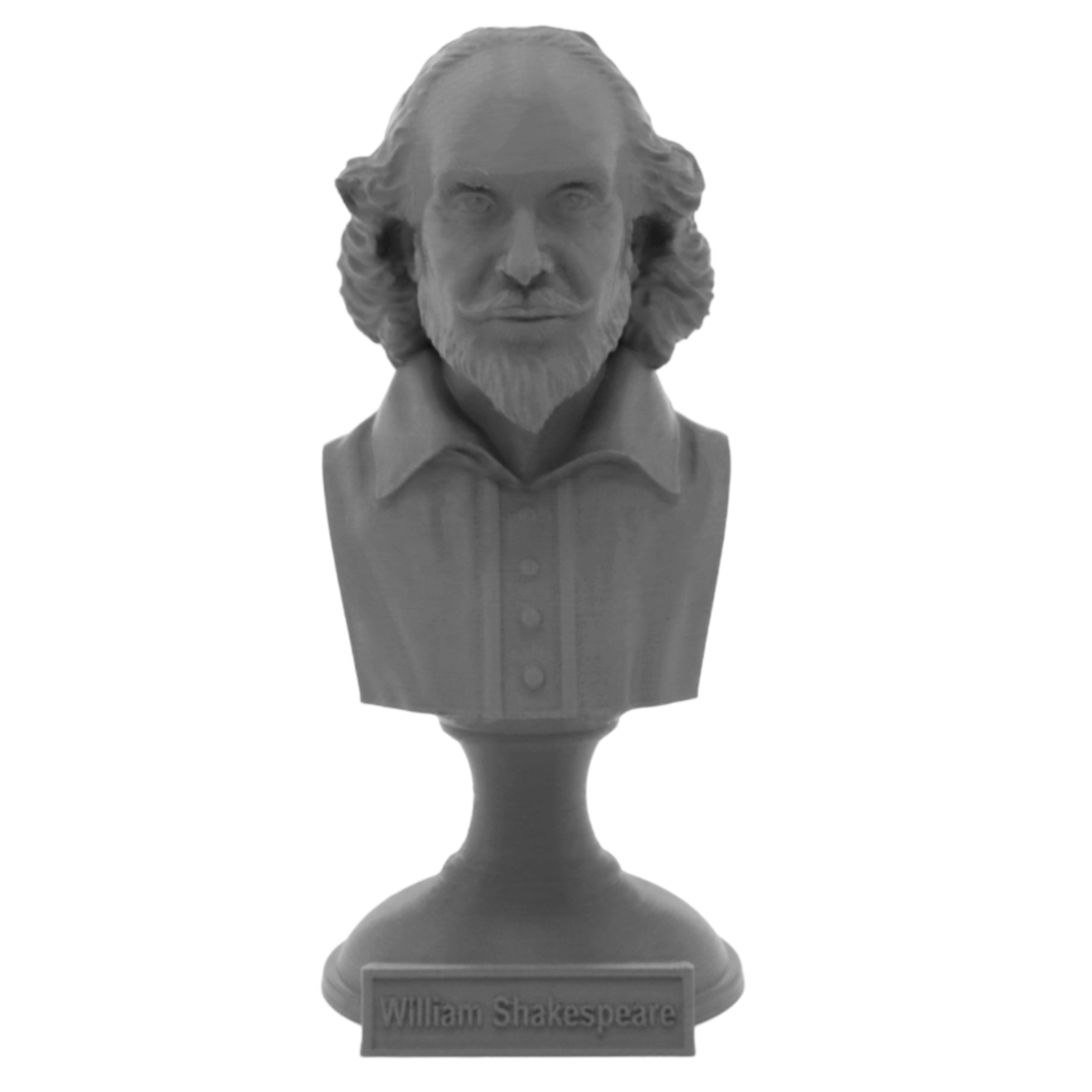 William Shakespeare English Poet Sculpture Bust on Pedestal
