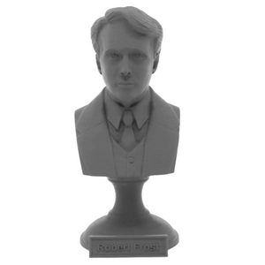 Robert Frost American Poet Sculpture Bust on Pedestal