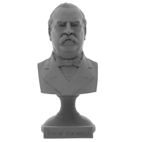 Grover Cleveland, 22nd US President, Sculpture Bust on Pedestal