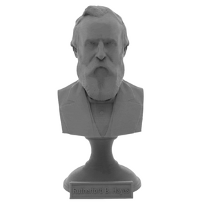 Rutherford B. Hayes, 19th US President, Sculpture Bust on Pedestal