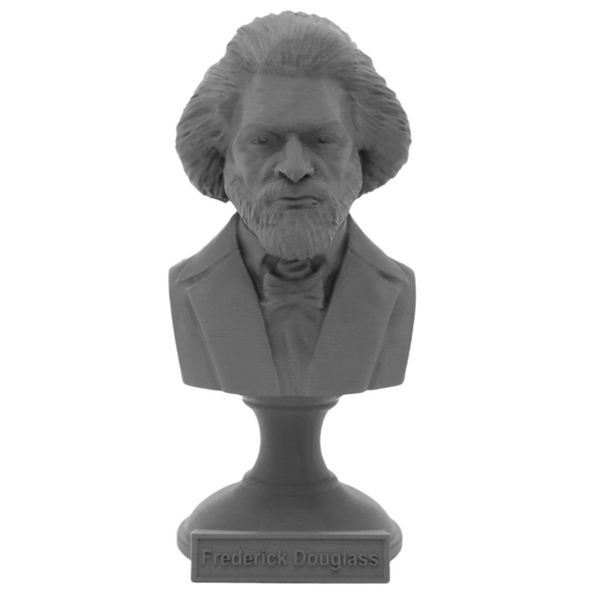 Frederick Douglass American Statesman, Orator, and Abolitionist Sculpture Bust on Pedestal