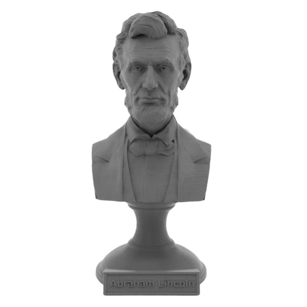 Abraham Lincoln, 16th US President, Sculpture Bust on Pedestal