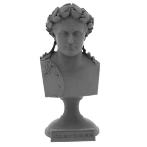 Napoleon Bonaparte French Emperor Sculpture Bust on Pedestal