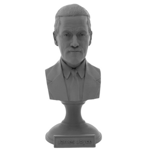 James Joyce Famous Irish Writer Sculpture Bust on Pedestal