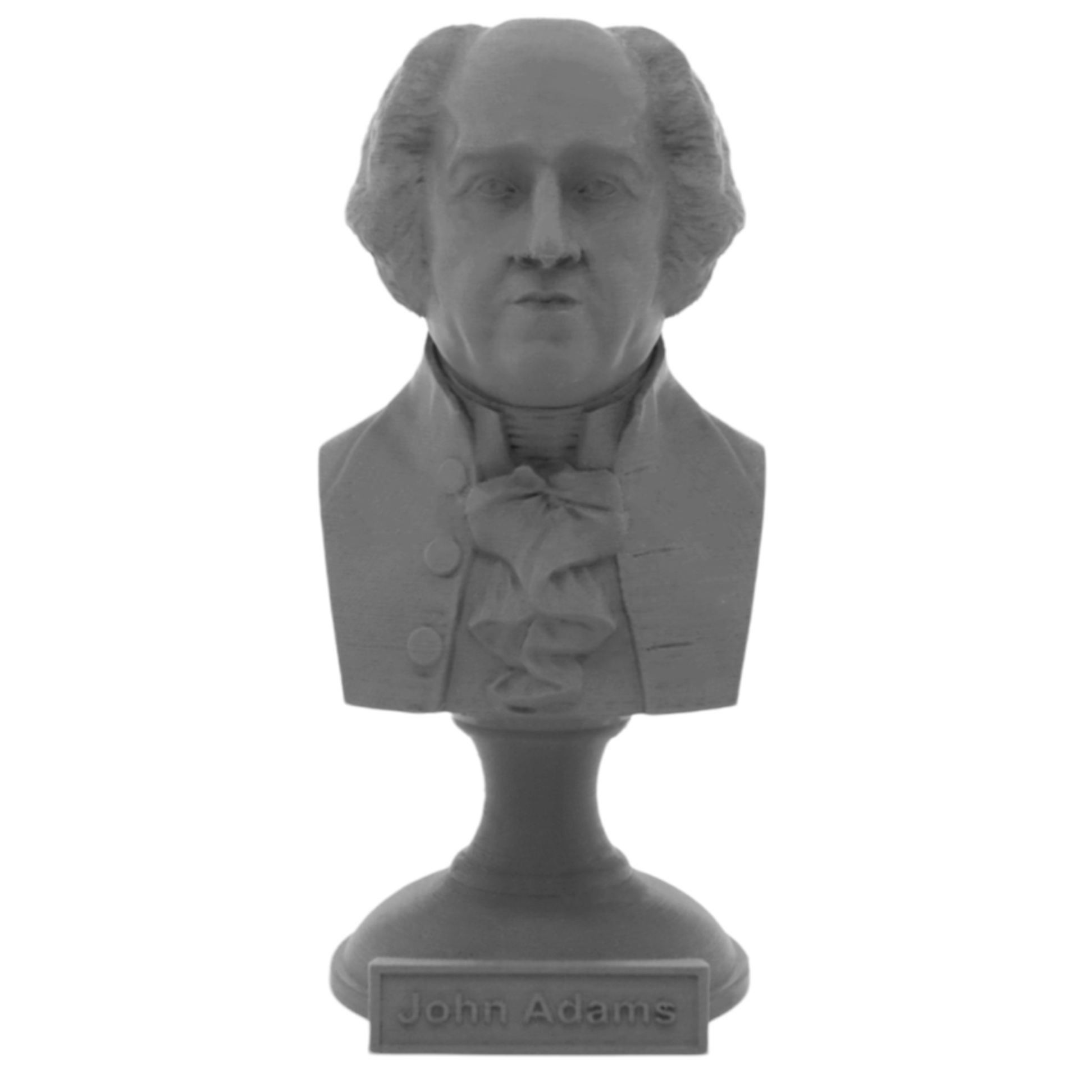 John Adams, 2nd US President, Sculpture Bust on Pedestal