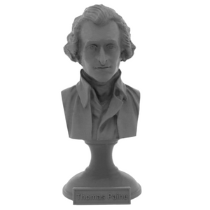 Thomas Paine USA Founding Father Sculpture Bust on Pedestal